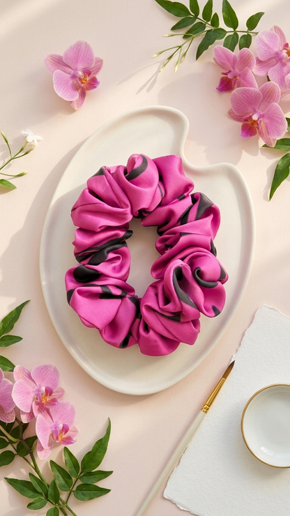 Scrunchie De Seda artistica - Sinfonia Musical