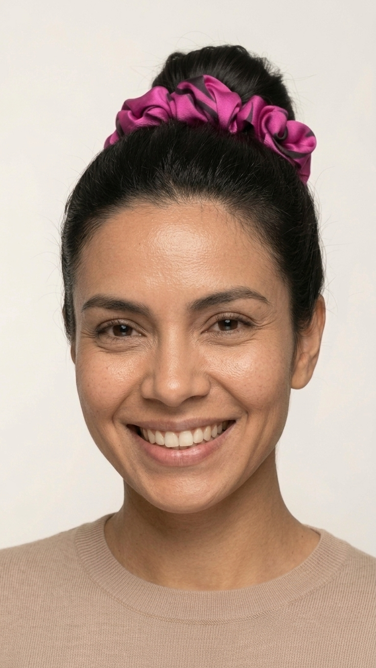 Scrunchie De Seda artistica - Sinfonia Musical